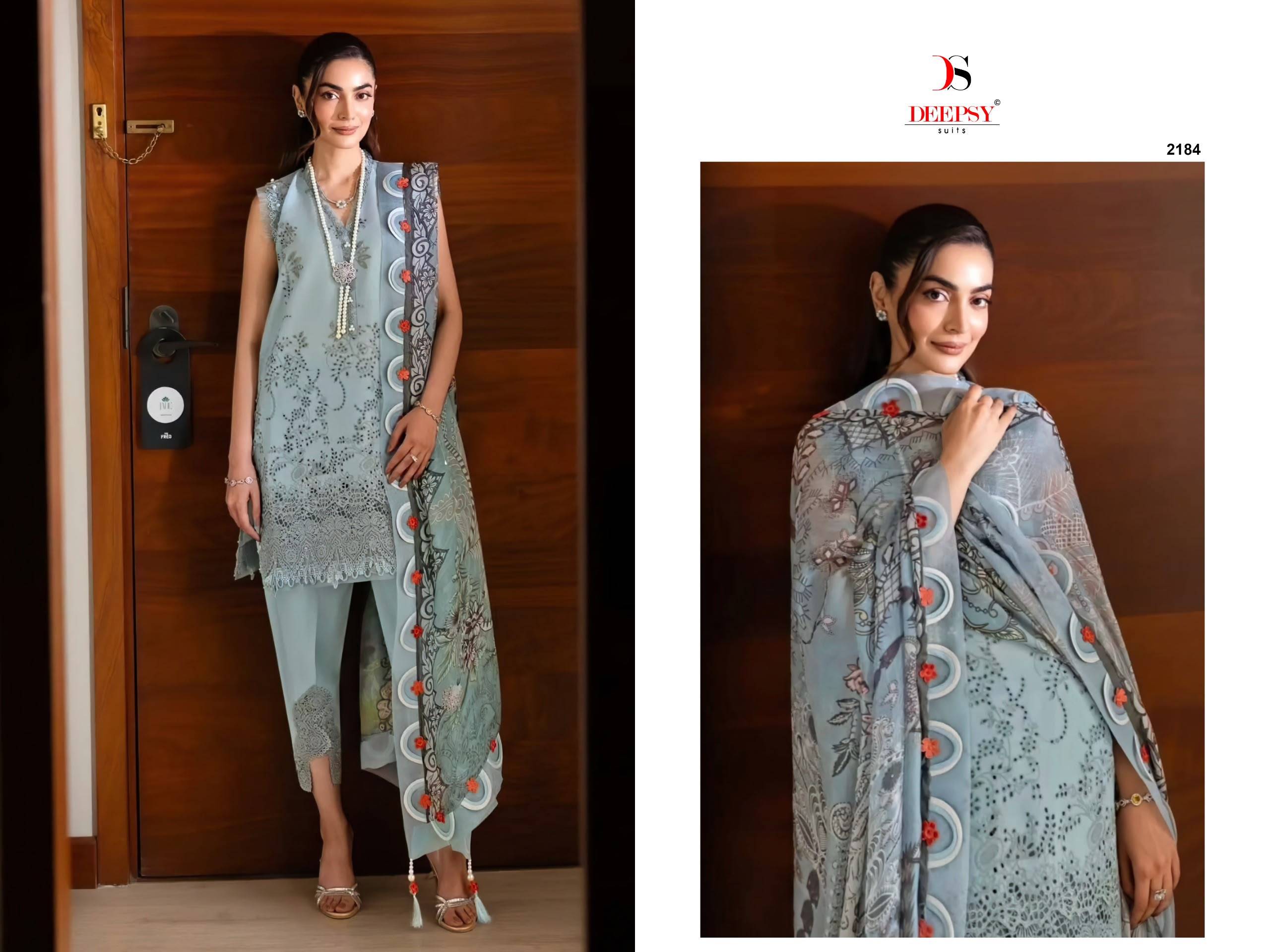 JADE COUTURE BY DEEPSY SUITS 2181 To 2186 Series Indian Traditional casual wear Pakistani pure cotton dresses At Wholesale Price